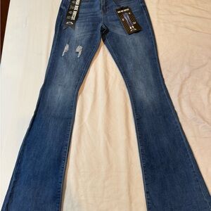Blue Flared Women Jeans